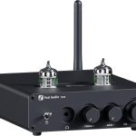 Fosi Audio T20X Bluetooth Tube Amplifier Headphone Fosi Audio T20X Product details 2-in-1: Hifi Music Tube Bluetooth 5.0 Home Audio Receiver 2 Channel Amplifier and Headphone Amp. T20X can drive most home passive/desktop speakers and 3.5MM headphones. Achieve Hifi music quality.