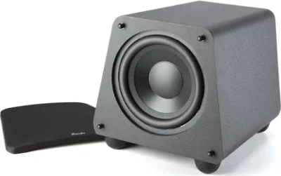 Golden Ear ForceField 3Overview
The ultra-compact 8 inch subwoofer ForceField 3 is the smallest and most affordable ForceField sub – but don’t let its small size and price fool you, with its 1000-watt digital amp, 8” high-power long-throw active driver and 9-5/8”x 11-3/8” quadratic planar back-wave-driven radiator, this baby ROCKS!