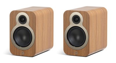 Q Acoustics 3030cSometimes you want your music to hit hard and dig deep - but that doesn’t mean you need a great big loudspeaker with a great big driver. No, it means you need the 3030c - the standmount with the greatest bass extension and low-end drive in the range.

Q Acoustics 3030c KEY FEATURES
New ground-up C3 (pronounced ‘C-cubed’) Continuous Curved Cone™ mid/bass profile ensures superior bass dynamics and smoother integration with the high frequency driver.
Based on design principles found in the newest Concept series, the hermetically sealed high frequency driver unit is mechanically isolated from the baffle, preventing modulation from the mid/bass driver.
Low colouration cabinets with P2PTM (Point to PointTM) bracing, minimising low-end reverberation to improve the stereo image and soundstage.
Boasts a clean and contemporary aesthetic with sophisticated satin metallic driver trims.
Available in four new finishes: Pin Oak, Claro Walnut, Satin White, Satin Black.

Introducing generation c
The affordable and high performance 3000c loudspeaker series builds on the formidable legacy of the 3000i - Q Acoustics’ most popular and decorated speaker series. This latest range continues the company’s unwavering track record of delivering a sonic performance and high-quality design and build way beyond its class.