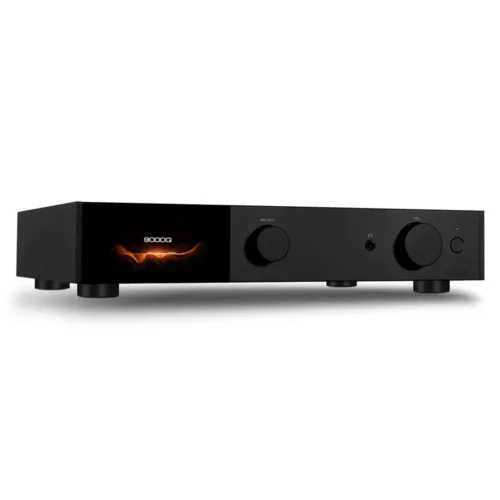 Audiolab 9000Q σειράς 9000 DAC ES9038PRO με HyperStream II Phono MM Class-A για βινύλιο Ρυθμίσεις τόνου μπάσων & πρίμων ±6dB Bluetooth 5.1 με aptX / aptX HD / LDAC XLR & RCA αναλογικές έξοδοι TFT οθόνη 4,3" με VU meters