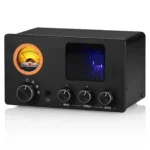 Douk Audio T4 PLUS Douk Audio TUBE-T5C Mini Stereo Tube Preamp 4-Way Audio Selector Splitter Headphone Amp w/ VU Meter