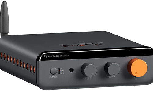 FOSI AUDIO BT20A MAX FOSI AUDIO BT20A MAX Class D Amplifier 48 V 5A The FOSI Audio BT20A MAX is a Class D stereo amplifier designed to power passive speakers with a high level of control and power in a compact format. It delivers up to 300W per channel under 2 and 4Ω (180W RMS), relying on a PFFB (Post Filter Feedback) architecture and a segmented power supply to maintain low distortion and a high signal-to-noise ratio, even under variable load conditions. Designed for both compact Hi-Fi installations and scalable 2.1 systems, it combines comprehensive analogue connectivity with high-definition Bluetooth reception, supporting LDAC and aptX codecs in their advanced versions. This versatility allows it to function as the main amplifier in a modern home system, while maintaining stable, consistent performance suitable for a wide range of sources and speakers.