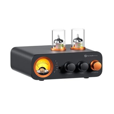 Fosi Audio MC331 Tube Fosi Audio MC331 Tube Integrated Amplifier with DAC, 2 Channel Home Audio Stereo Power Amp3.5mm Headphones, Vintage VU Meter Preamp with Bluetooth and USB/Opt/Coax/RCA