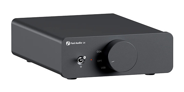 Fosi Audio Q6 DAC Fosi Audio Q6 DAC Fosi Audio Q6 Desktop DAC 32bit/768kHz DSD 512 User-Driven: Pure HiFi DAC Crafted with Audiophile Precision The Q6 is a mini DAC engineered to meet the sophisticated demands of audiophiles. Drawing from extensive user feedback, it integrates precision engineering with high fidelity to ensure unmatched audio purity. Custom-made for those who seek exceptional clarity and depth, the Q6 stands as a testament to our commitment to quality and innovation in HiFi technology.