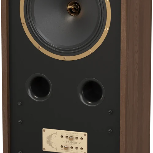 Tannoy CHEVIOT Heritage Tannoy | CHEVIOT | Heritage 2 way floor-standing loudspeaker Heritage 2 way floor-standing loudspeaker based on famous HPD design for large sized rooms. Cabinet design and components provide authentic reproduction of original HPD loudspeaker system Dual Concentric driver based on famous HPD 1974 pedigree technology provides class-leading coherence and point-source imaging. Sophisticated crossover network with 2 separate channels perfectly complements Dual Concentric driver for truly natural sound Front mounted control panel houses 2 band energy control with boost and attenuation compensation for room design and tailoring to personal preference. Highly efficient 12″ driver with 500-Watt power handling delivers breathtaking dynamics and realism Wide frequency range with fast transient response provides exceptionally natural audio reproduction. Heavy duty 24 carat multi-layer gold plated WBT bi-wireable binding posts for ultimate signal integrity. 8 mm floor coupling spikes provide stability and dissipate unwanted energy Fifth binding post provides grounding to reduce radio frequency interference and improve midrange clarity. High density cabinet provides extreme rigidity to control low frequency performance. Extensive bracing incorporates DMT (Differential Materials Technology) for coupling drivers to cabinets Tannoy – around 100 years of British sound heritage and innovation