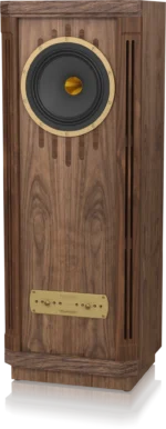 Tannoy KENSINGTON GR-OW 2 way floor-standing loudspeaker for large sized rooms Dual Concentric driver technology provides class-leading coherence and point-source imaging 10″ highly efficient driver with 93 dB/Watt sensitivity and 500 Watt peak power handling to deliver breath-taking dynamics and realism Classic Pepperpot Waveguide and Alnico motor system to deliver a sweet, natural and inherently coherent sound. Aluminium-magnesium alloy diaphragm and Mylar surround compression driver delivers exceptional clarity and articulation throughout the high frequency range Handcrafted oiled walnut veneered cabinet with walnut inlays provides a unique and timeless piece of furniture Specially treated crossovers featuring Tannoy customized capacitors, low loss laminated core inductors and thick film resistors delivering a more natural and cohesive sound Heavy duty 24 carat multi-layer gold plated Tannoy customized bi-wireable binding posts to improve signal transmission and integrity Fifth binding post provides grounding to reduce radio frequency interference and improves midrange clarity High density birch ply and particle board cabinet provides extreme rigidity to control low frequency performance Distributed Port system gives powerful and extended low frequency performance Extensive bracing incorporating DMT (Differential Materials Technology) to couple drivers to cabinets Precision machined gold anodised aluminium adjustment panel metal trim complements the aesthetic of the real wood cabinet Specially formulated Prestige wood wax provided to keep cabinet in pristine condition Tannoy – around 100 years of British sound heritage and innovation