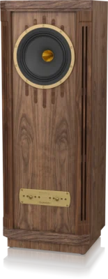 Tannoy KENSINGTON GR-OW 2 way floor-standing loudspeaker for large sized rooms Dual Concentric driver technology provides class-leading coherence and point-source imaging 10″ highly efficient driver with 93 dB/Watt sensitivity and 500 Watt peak power handling to deliver breath-taking dynamics and realism Classic Pepperpot Waveguide and Alnico motor system to deliver a sweet, natural and inherently coherent sound. Aluminium-magnesium alloy diaphragm and Mylar surround compression driver delivers exceptional clarity and articulation throughout the high frequency range Handcrafted oiled walnut veneered cabinet with walnut inlays provides a unique and timeless piece of furniture Specially treated crossovers featuring Tannoy customized capacitors, low loss laminated core inductors and thick film resistors delivering a more natural and cohesive sound Heavy duty 24 carat multi-layer gold plated Tannoy customized bi-wireable binding posts to improve signal transmission and integrity Fifth binding post provides grounding to reduce radio frequency interference and improves midrange clarity High density birch ply and particle board cabinet provides extreme rigidity to control low frequency performance Distributed Port system gives powerful and extended low frequency performance Extensive bracing incorporating DMT (Differential Materials Technology) to couple drivers to cabinets Precision machined gold anodised aluminium adjustment panel metal trim complements the aesthetic of the real wood cabinet Specially formulated Prestige wood wax provided to keep cabinet in pristine condition Tannoy – around 100 years of British sound heritage and innovation