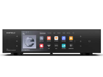 Eversolo T10 Το Eversolo T10 είναι ένα streaming transport αναφοράς. Το Eversolo T10 διαθέτει έξοδους: 2x USB 3.0, 1x IIS, 1x Coaxial, 1x Optical και 1x AES/EBU. Είσοδους 1x SFP Optical, 1x Ethernet 2.5G, WiFi 6 (dual band 2.4GHz & 5GHz). Το Eversolo T10 διαθέτει δυνατότητα σύνδεσης με εξωτερικό ρολοϊ 50Ω ή 75Ω.