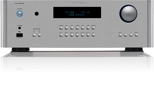Rotel RA-1592 mkII Rotel RA-1592 mkII Ο Rotel RA-1592 mkII είναι ένα στερεοφωνικός ολοκληρωμένος ενισχυτής που αποδίδει ισχύ 200 Watt (τάξης AB) στα 8 Ohm, υποστηρίζοντας εισόδους αναλογικού και ψηφιακού σήματος, XLR, Bluetooth (με aptX™ και AAC), PC-USB (με MQA) και phono stage για κεφαλές κινητού μαγνήτη (MM). Το ενσωματωμένο DAC audiophile προδιαγραφών (32-bit/384kHz) και τα κυκλώματα ακριβείας προσφέρουν μια πρωτόγνωρη ηχητική σκηνή με εξαιρετική ακρίβεια στην τοποθέτηση των οργάνων.