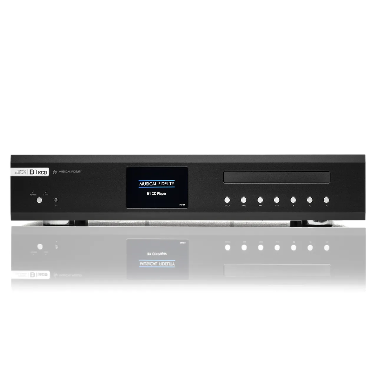 Musical Fidelity B1xCD Musical Fidelity B1xCD Το Musical Fidelity B1xCD είναι ένα premium Hi-Fi CD player που επαναφέρει την ιστορική σειρά B-Line της βρετανικής εταιρείας στο προσκήνιο. Σχεδιασμένο αποκλειστικά για την κορυφαία αναπαραγωγή δίσκων ήχου, συνδυάζει έναν εξειδικευμένο μηχανισμό Red Book, προηγμένο ψηφιακό servo και κορυφαίο μετατροπέα DAC. Αποτελεί την ιδανική επιλογή για τους λάτρεις του φυσικού ήχου που αναζητούν την απόλυτη ακουστική πιστότητα σε προσιτή κατηγορία τιμής.