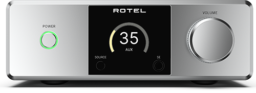 Rotel DX-5 Ο Rotel DX-5 αποτελεί τον κορυφαίο ολοκληρωμένο ενισχυτή προσωπικής ακρόασης, συνδυάζοντας τεχνολογίες αιχμής και ευέλικτες δυνατότητες συνδεσιμότητας σε ένα κομψό και καλαίσθητο βιομηχανικό σχεδιασμό. Σχεδιασμένος για λάτρεις του ήχου υψηλής πιστότητας (audiophiles), της μουσικής και της οικιακής ψυχαγωγίας, ο DX-5 προσφέρει ισχύ 33 Watt στα 4 Ohm (25 Watt στα 8 Ohm) με την κλασική ενίσχυση Τάξης AB (Class AB) της Rotel, μέσα σε ένα πλαίσιο εξαιρετικά συμπαγών διαστάσεων.